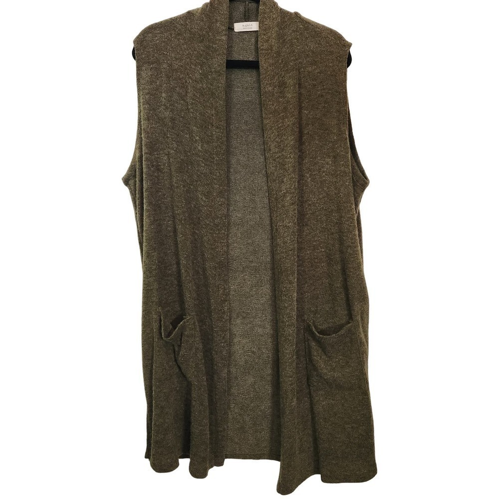 A Gain Boutique Army Green Open Front Cardigan Women's Size Large